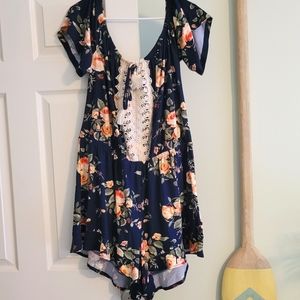 Rue 21 Plus Romper NWT Size 2x Floral